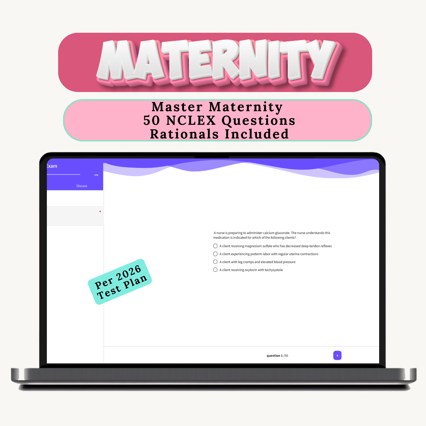 Maternity NCLEX Prep Exam | 50 High-Yield OB Questions